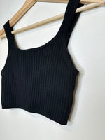 Load image into Gallery viewer, Wilfred Black Ribbed Tank - M
