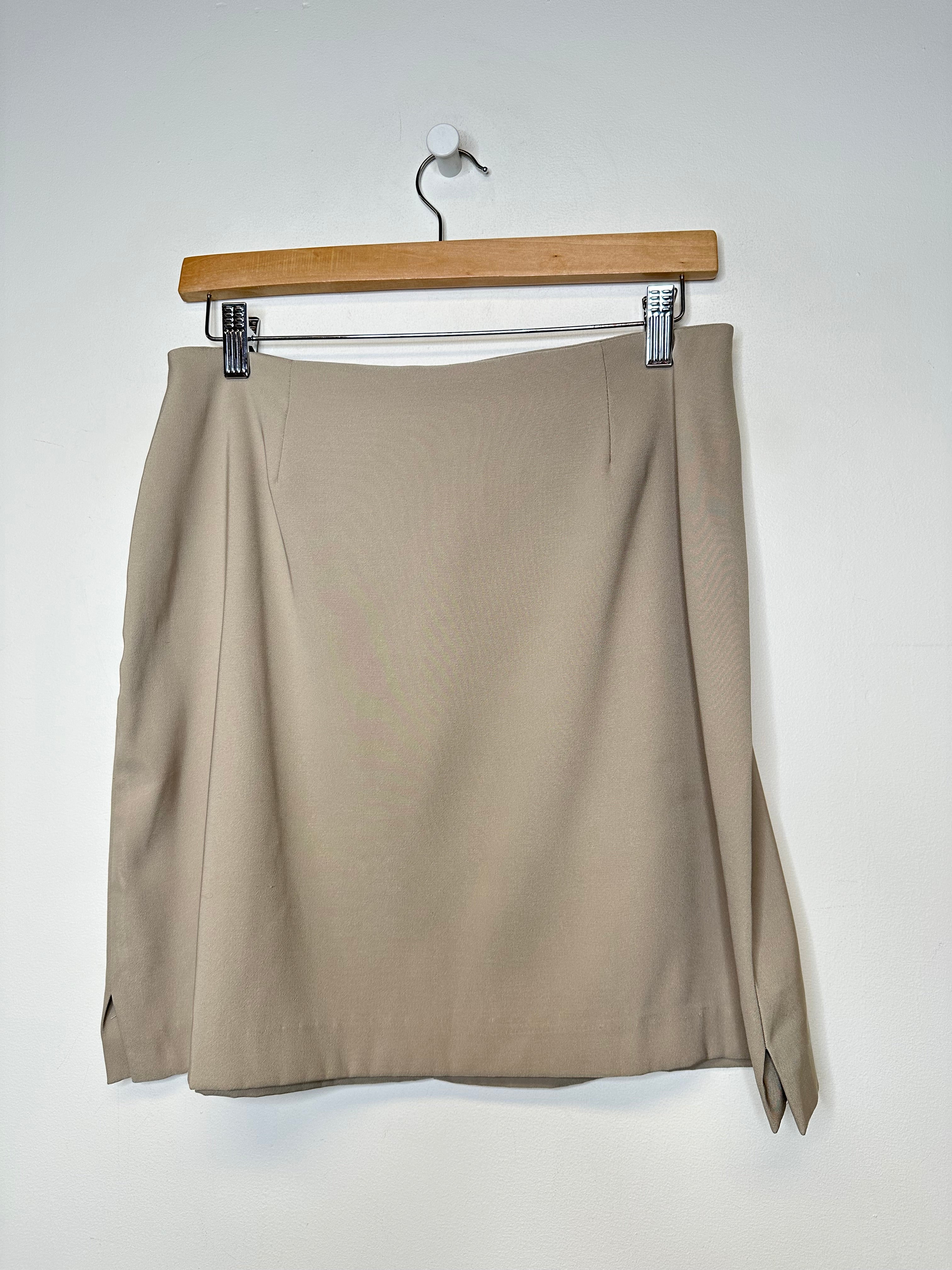 Vintage Beige Skirt - M