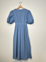 Load image into Gallery viewer, Honyali Blue Wrap Midi Dress - XS/S
