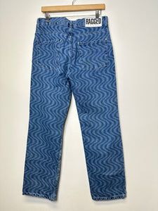 Ragged Blue Wavy Jeans - 30