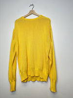 Load image into Gallery viewer, Vintage Yellow Knit Sweater - L - AS IS
