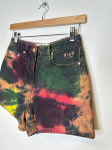 MSGM Multicolour Denim Shorts - S