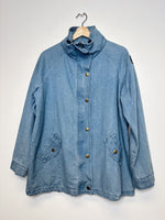 Load image into Gallery viewer, Vintage Light Blue Denim Jacket - XL
