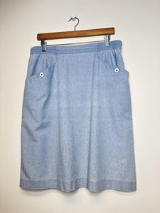 Vintage Light Blue Skirt - XL/36