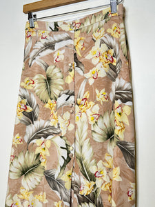 MNG Beige Floral Skirt - S