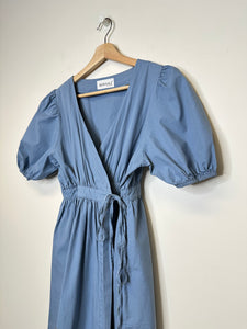Honyali Blue Wrap Midi Dress - XS/S