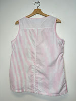 Charger l&#39;image dans la galerie, Vintage Pink/White Stripe Tank Top - XL
