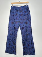 Load image into Gallery viewer, Vintage Navy Floral Pants - M/29
