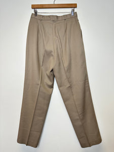 Vintage Beige Pleated Pants - M/29