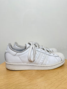 Adidas Superstar White Leather Shoes - W8.5/9