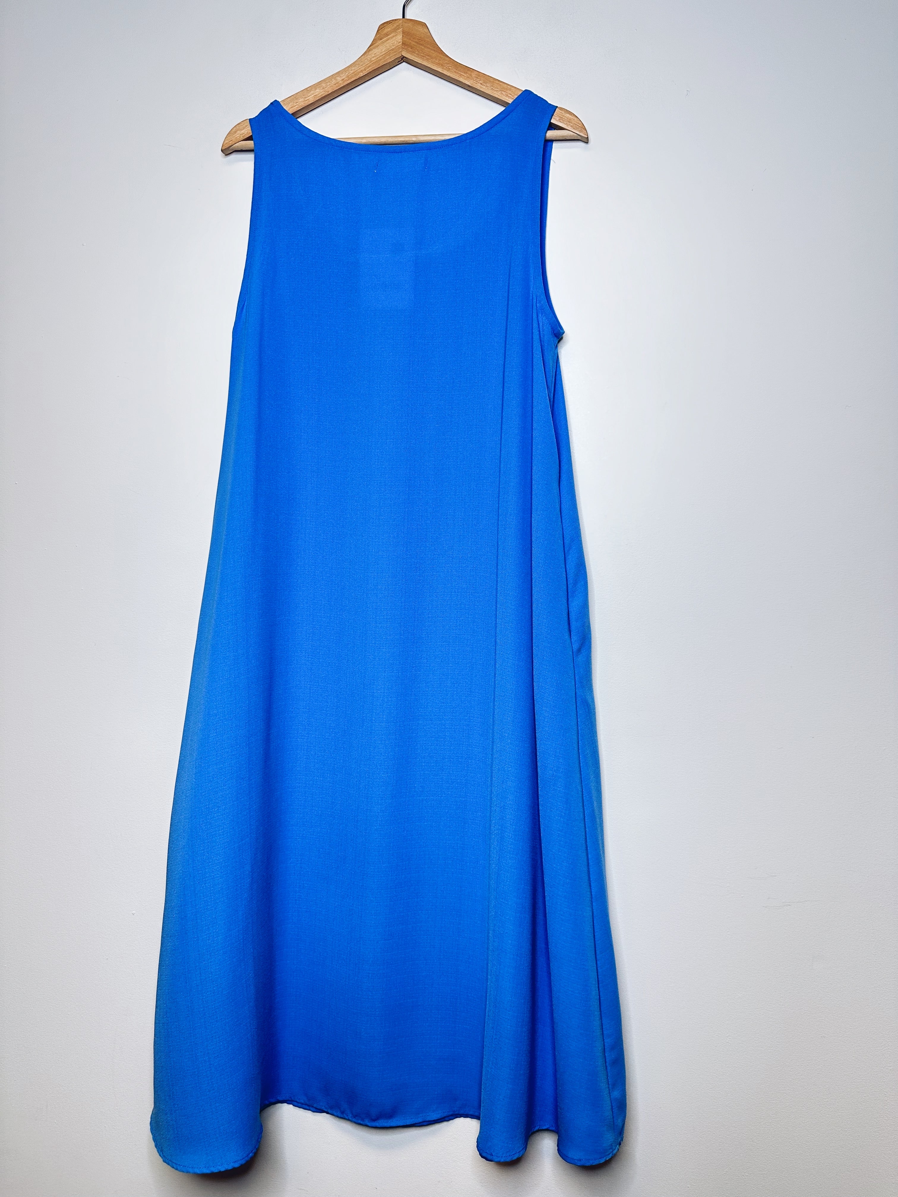 Oak + Fort Blue Midi Dress - M - NEW