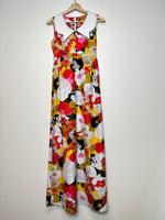 Charger l&#39;image dans la galerie, Vintage Red/Yellow Floral Dress - XS
