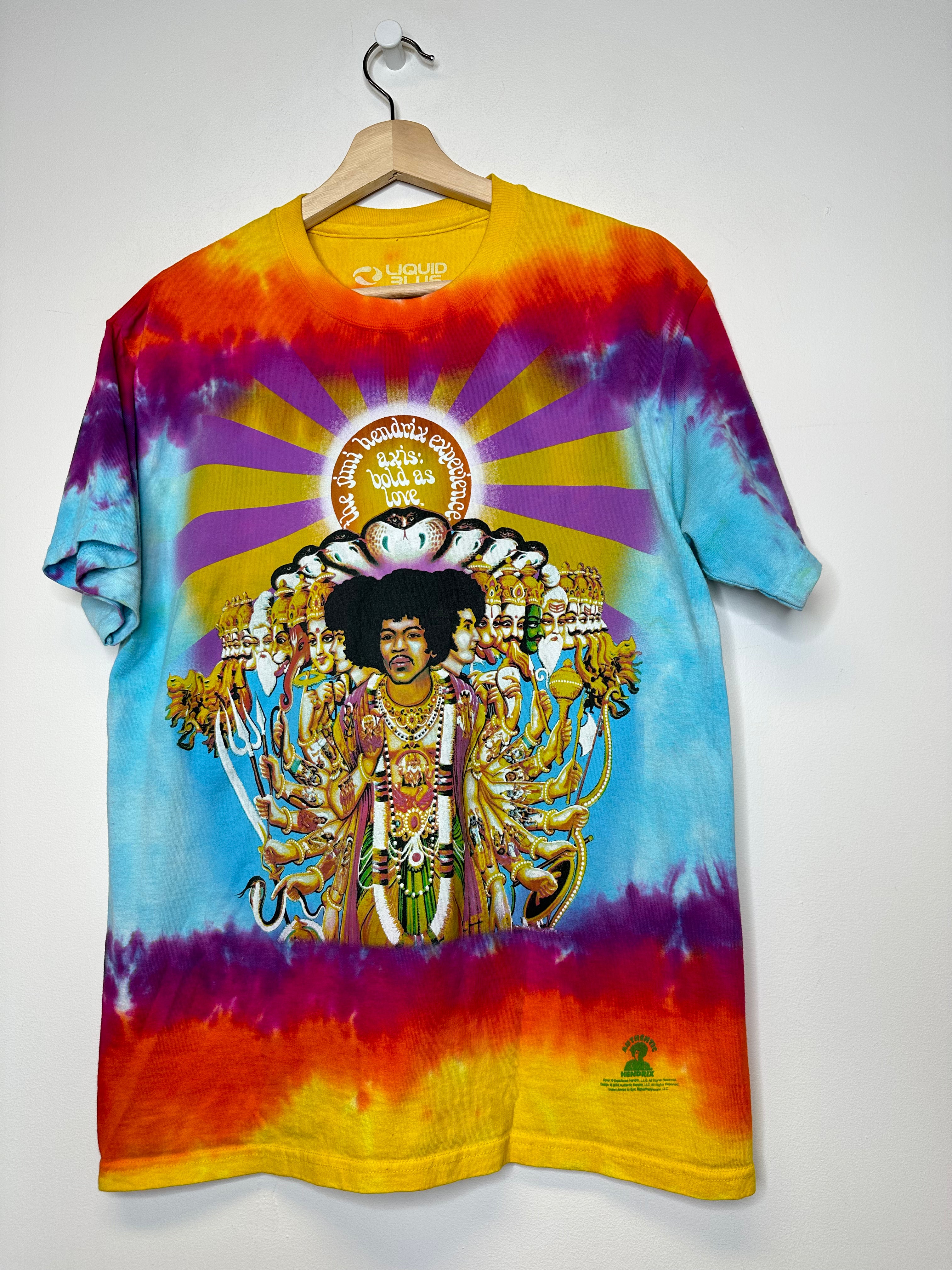 Liquid Blue Jimi Hendrix Tie-Dye T-Shirt - M
