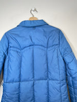 Load image into Gallery viewer, Vintage Blue Down Long Coat - M
